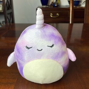 Squishmallows 5" NABILA Narwhal whale Sea life New